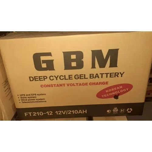 GBM 210Ah 12V Inverter Battery Slim – Reliable Power for Inverter Systems