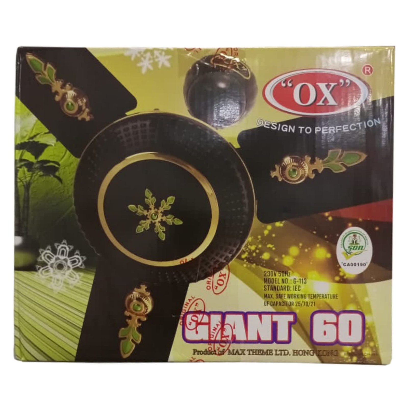 Ox Giant 60 Inches Ceiling Fan - Cool Nigeria Homes Quietly