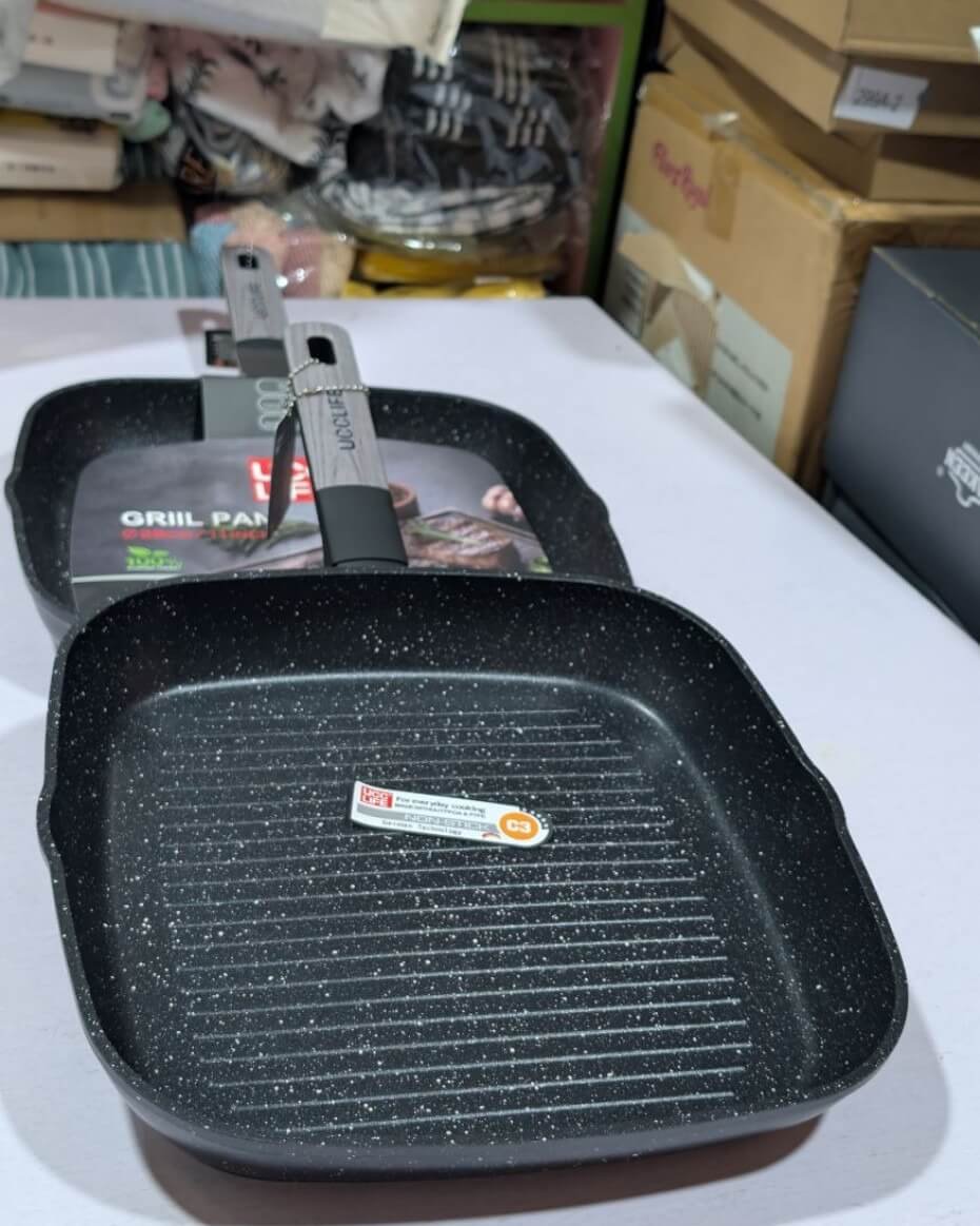 UCC Life 28cm Griller Pan – Non-Stick Grill Pan