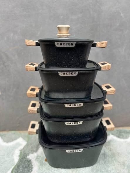 UaKeen VK73 10-Piece Granite Non-Stick Cookware Set